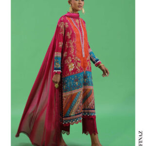 Mid Blue & Hot Pink 3-Piece Lawn Suit – Sana Safinaz