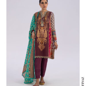 Teal and Maroon Tunic 3-Piece Lawn Suit – Sana Safinaz