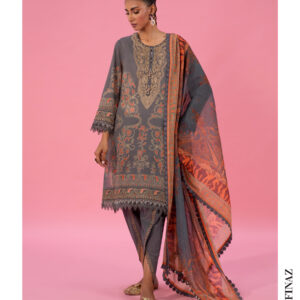 Burnt Orange and Muted Blue 3-Piece Lawn Suit – Sana Safinaz