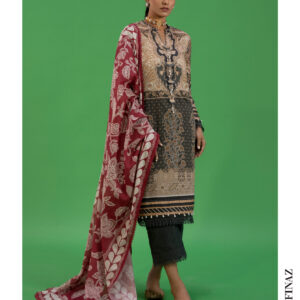 Beige & Maroon 3-Piece Lawn Suit – Sana Safinaz