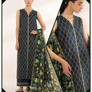 Navy Blue Luxury Unstiched – Sapphire