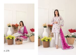 Cherry Pink and Glacier Blue Stitched - Tawakkal